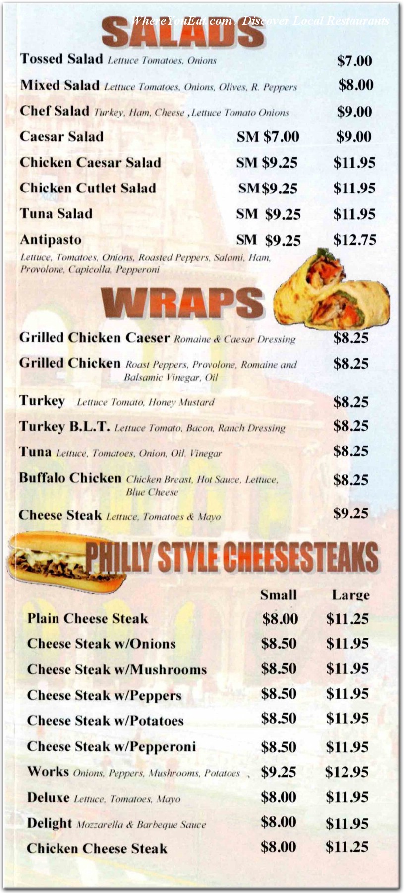 menu image