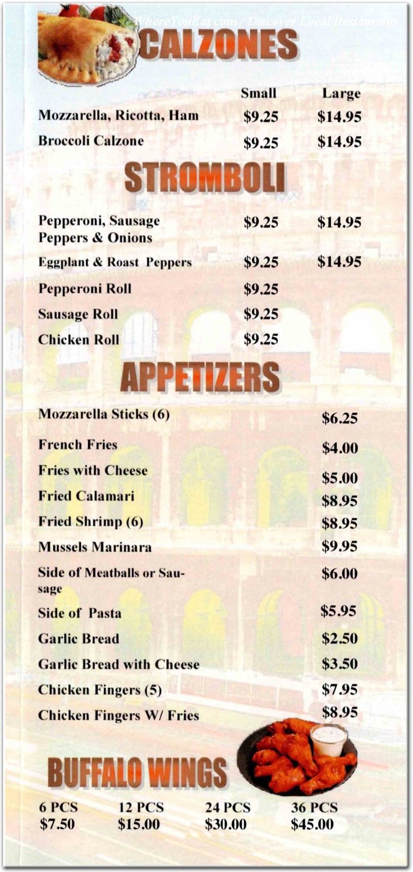 menu image