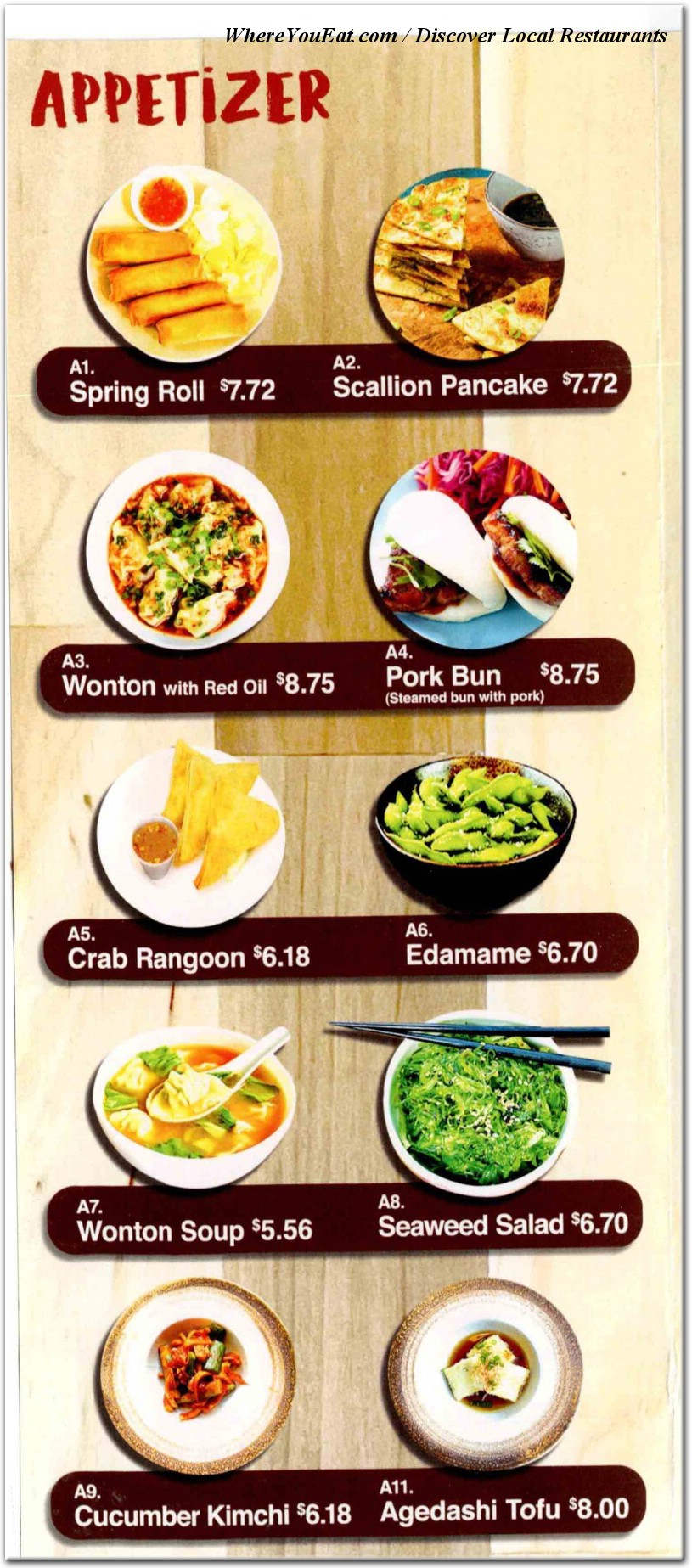 menu image