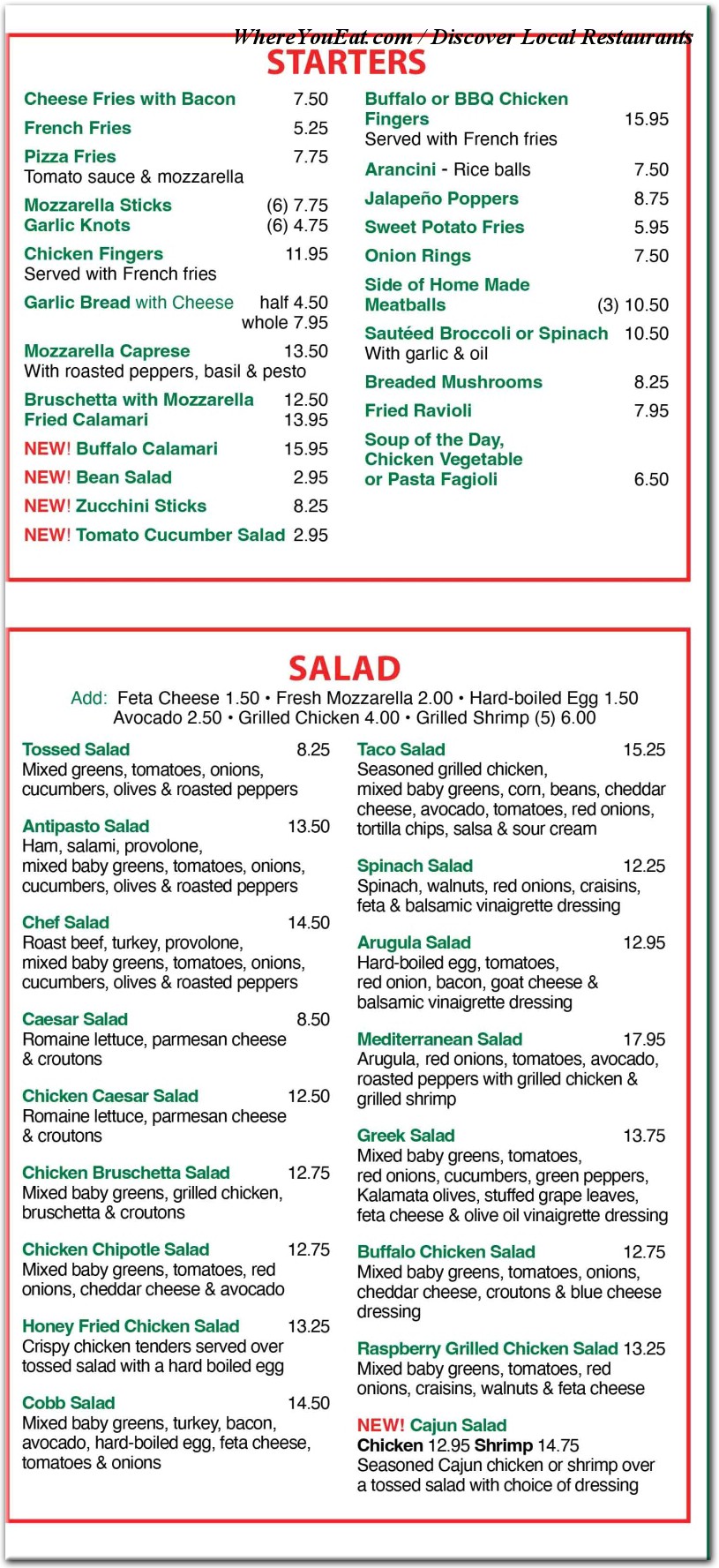 menu image