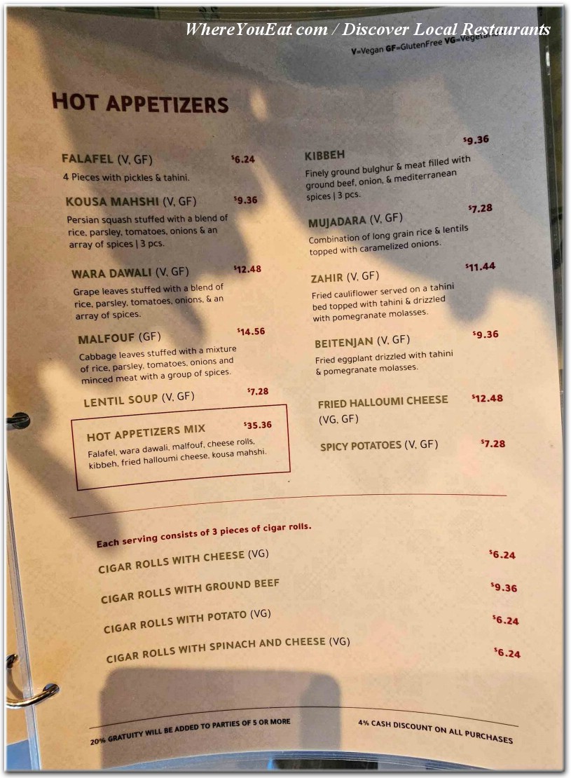 menu image