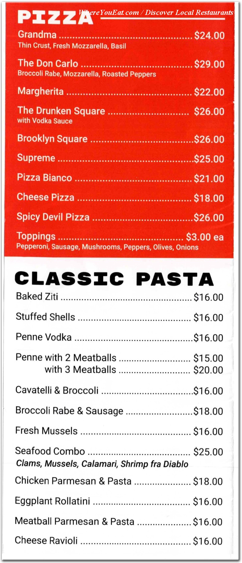menu image