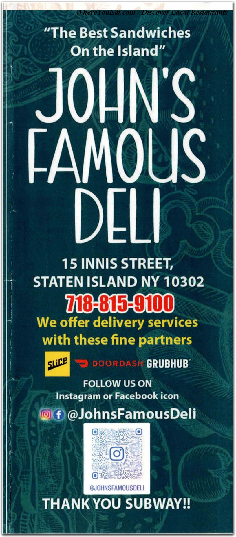 menu image