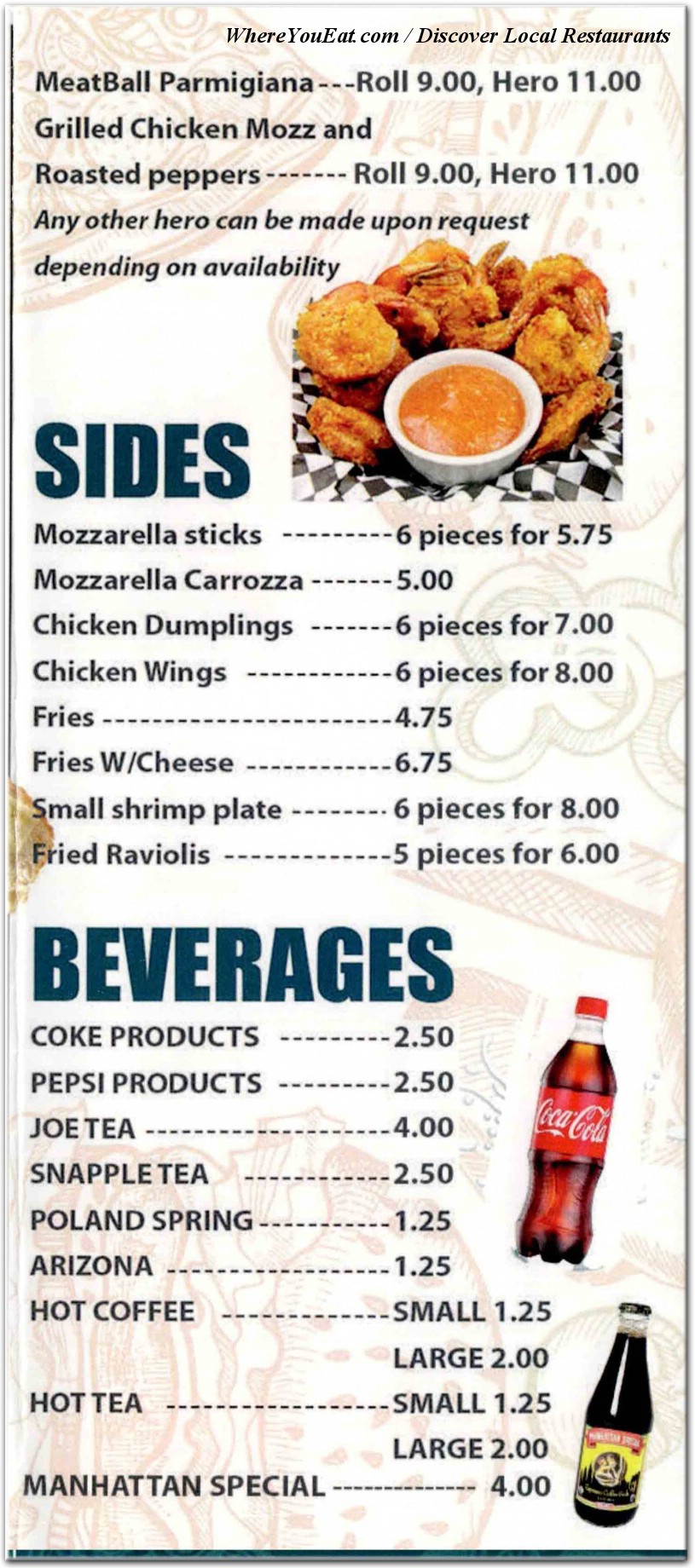 menu image