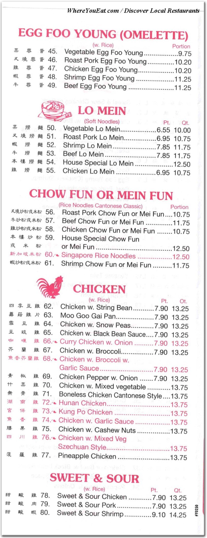 menu image