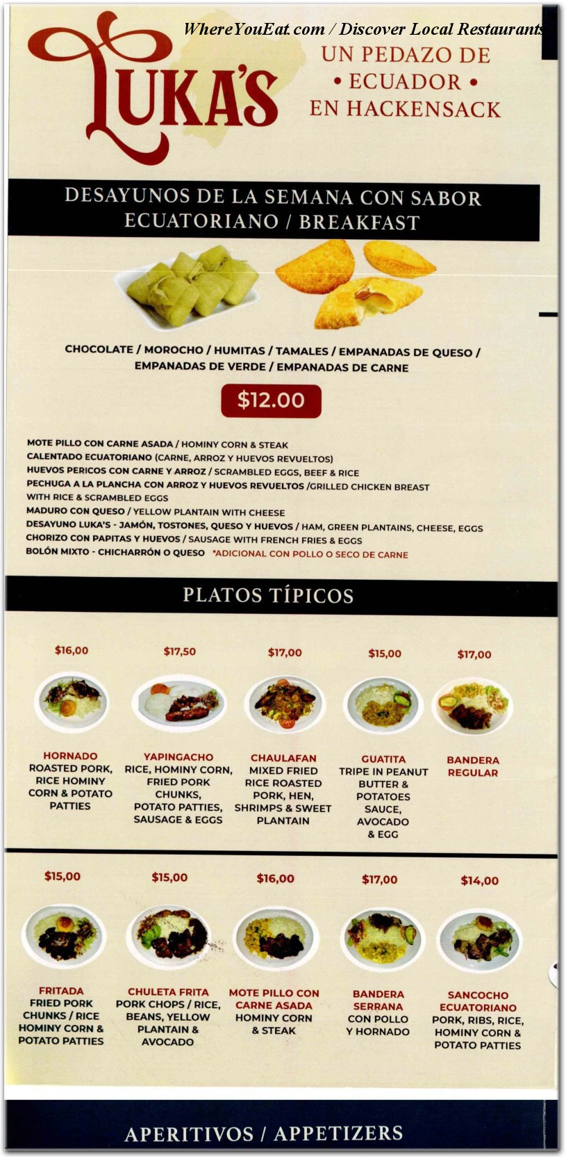 menu image