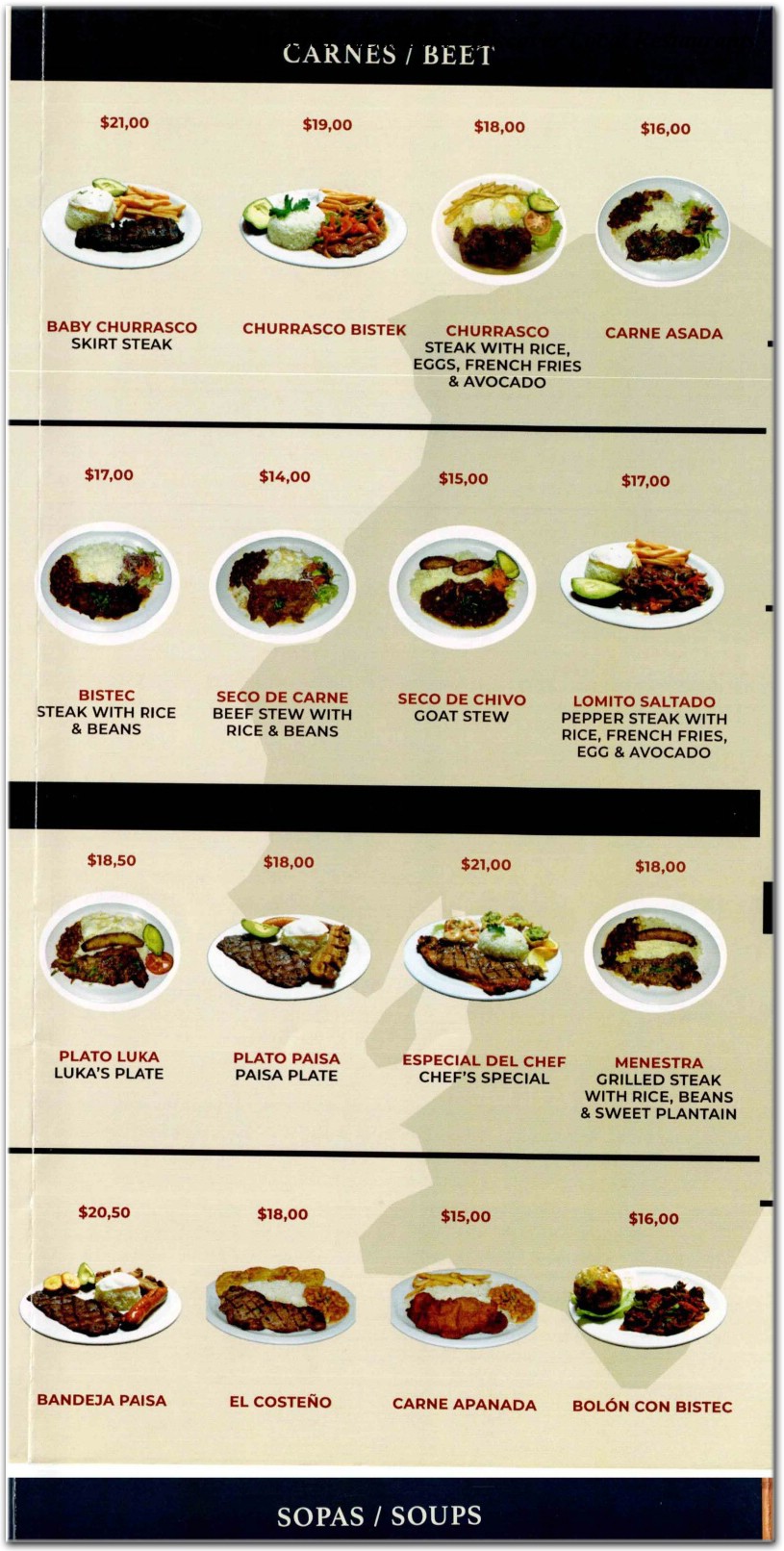 menu image