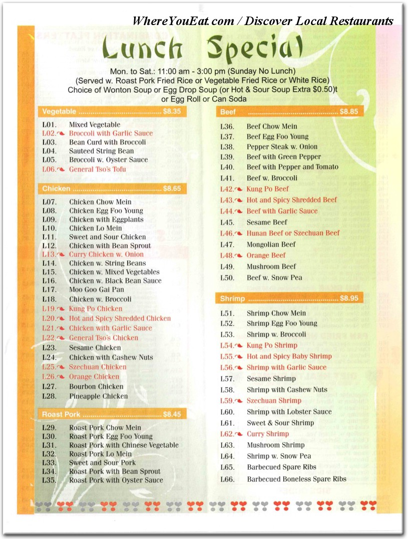 menu image