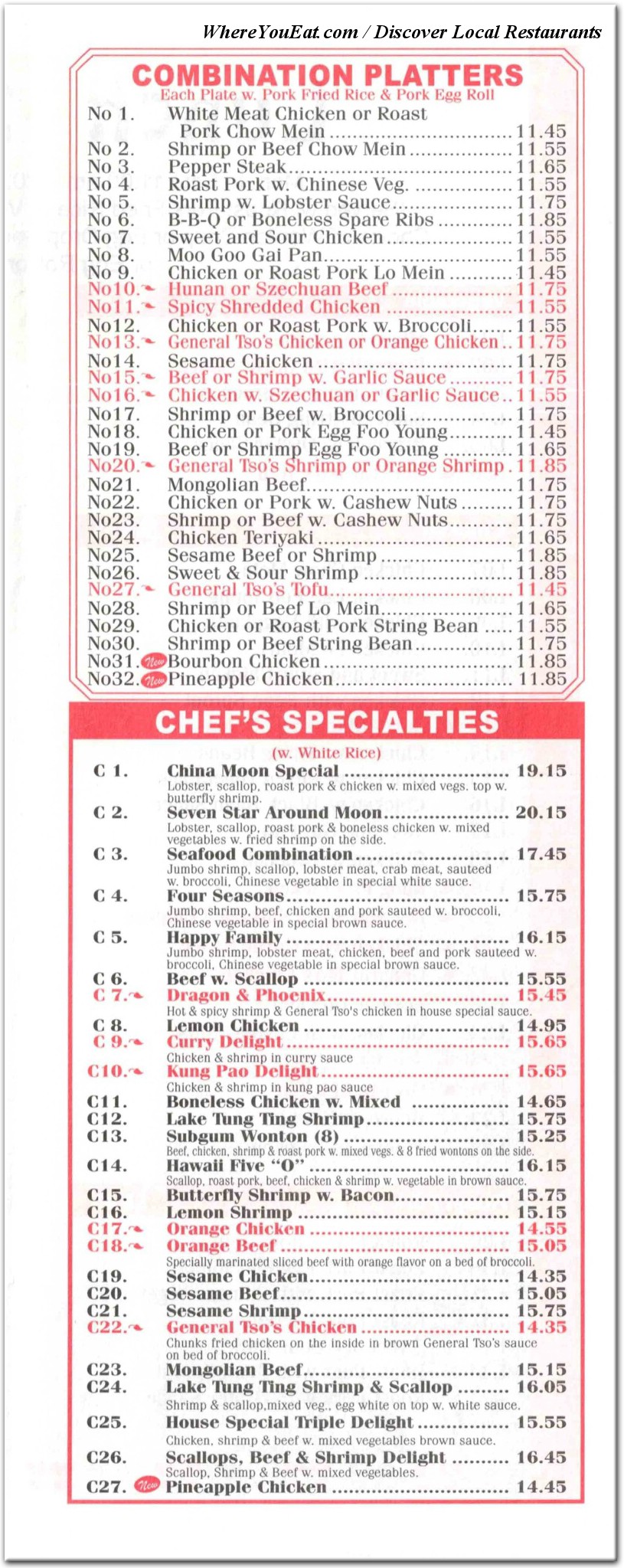 menu image