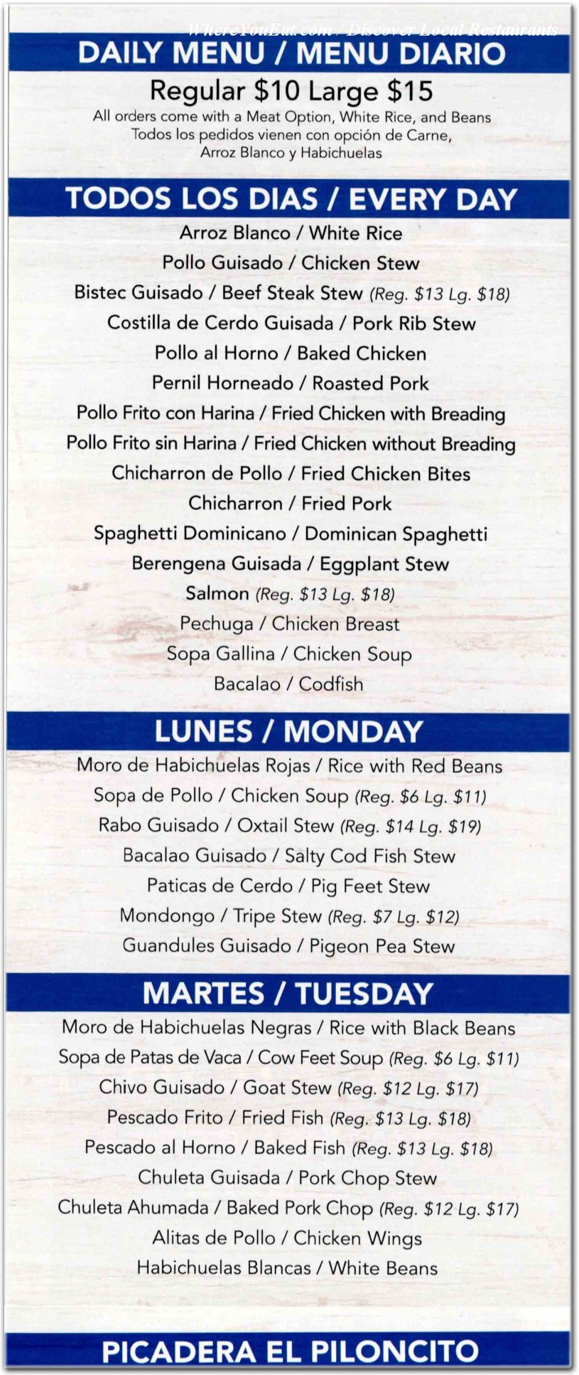 menu image