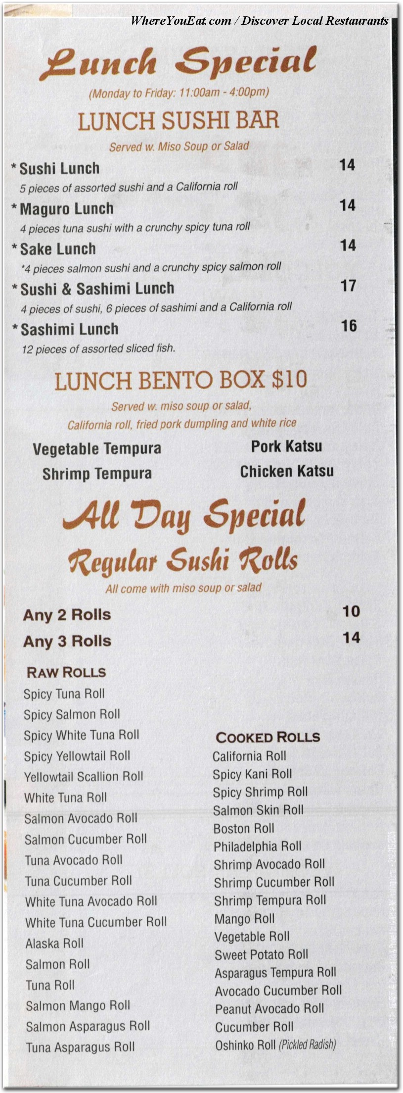 menu image