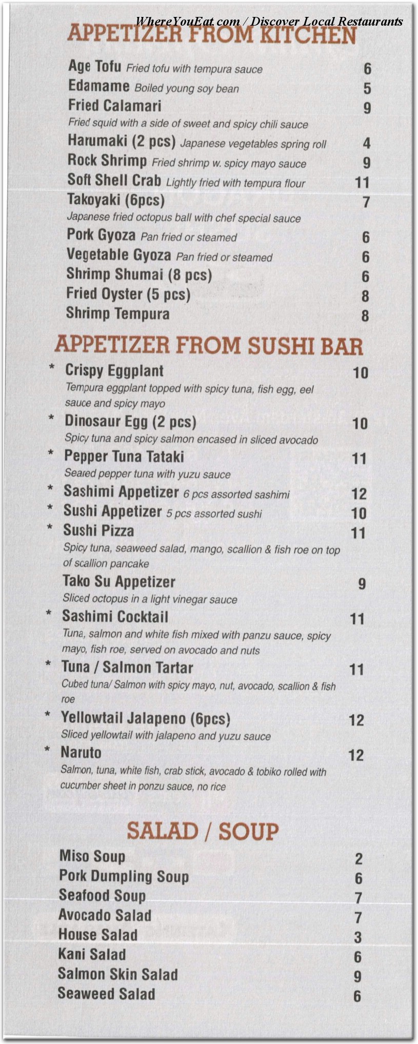 menu image