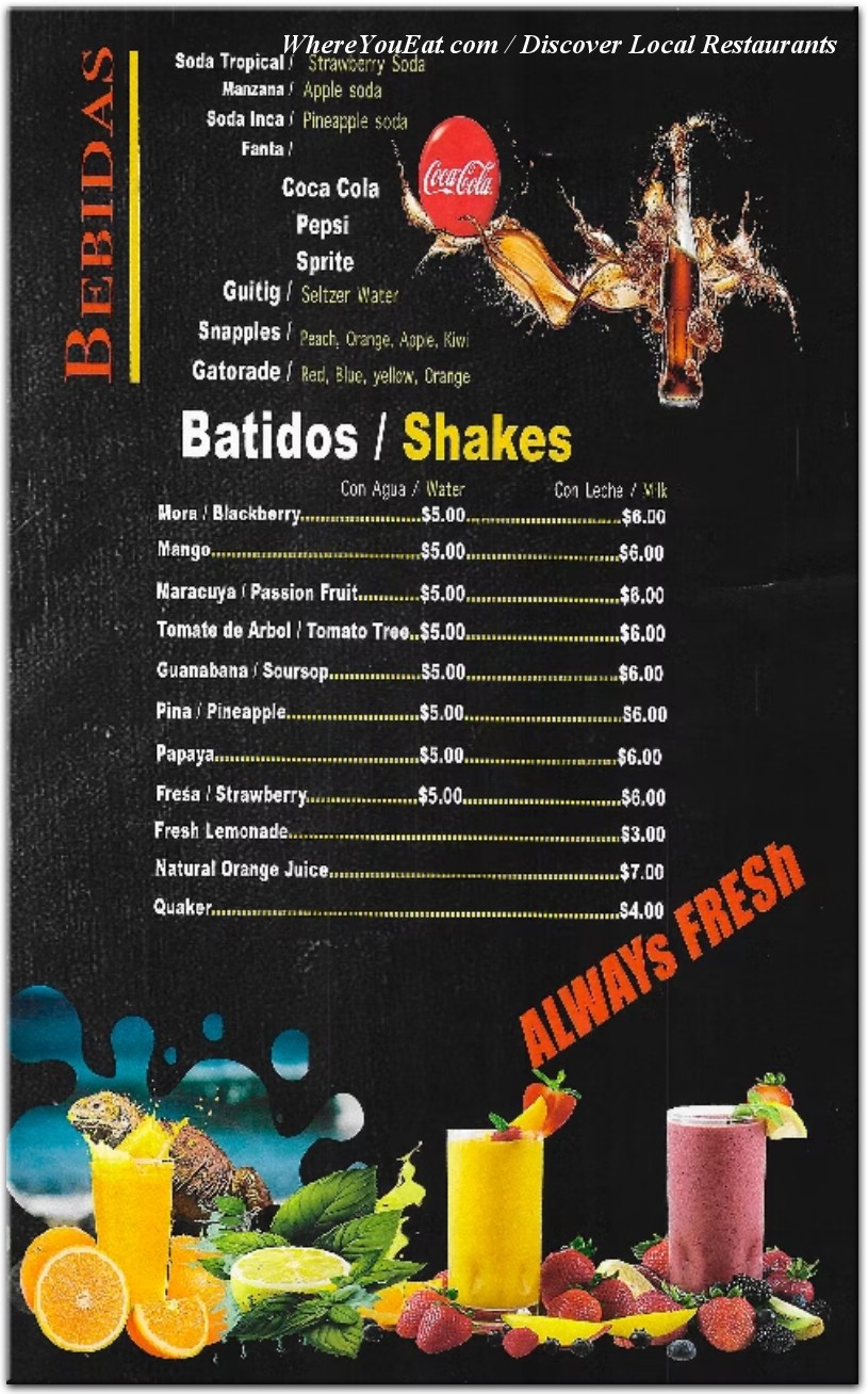 menu image