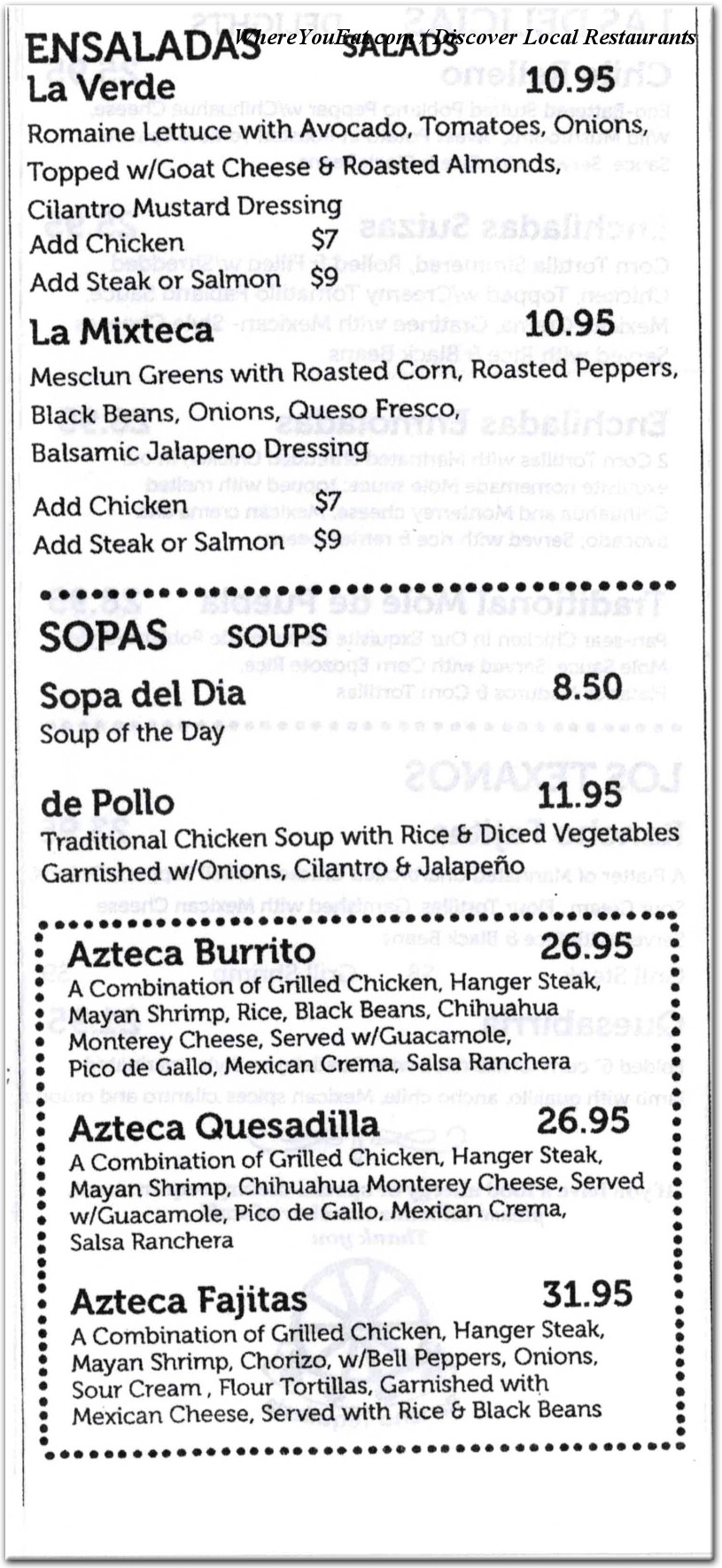 menu image