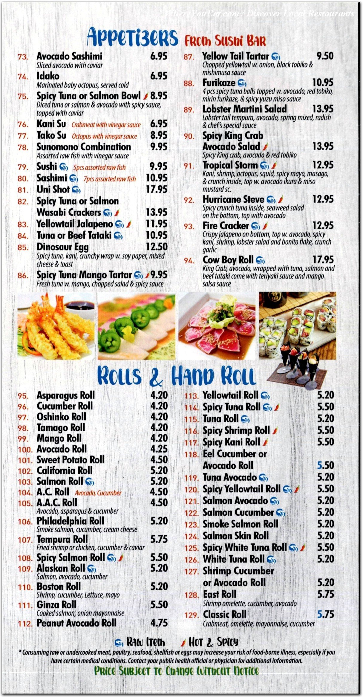 menu image