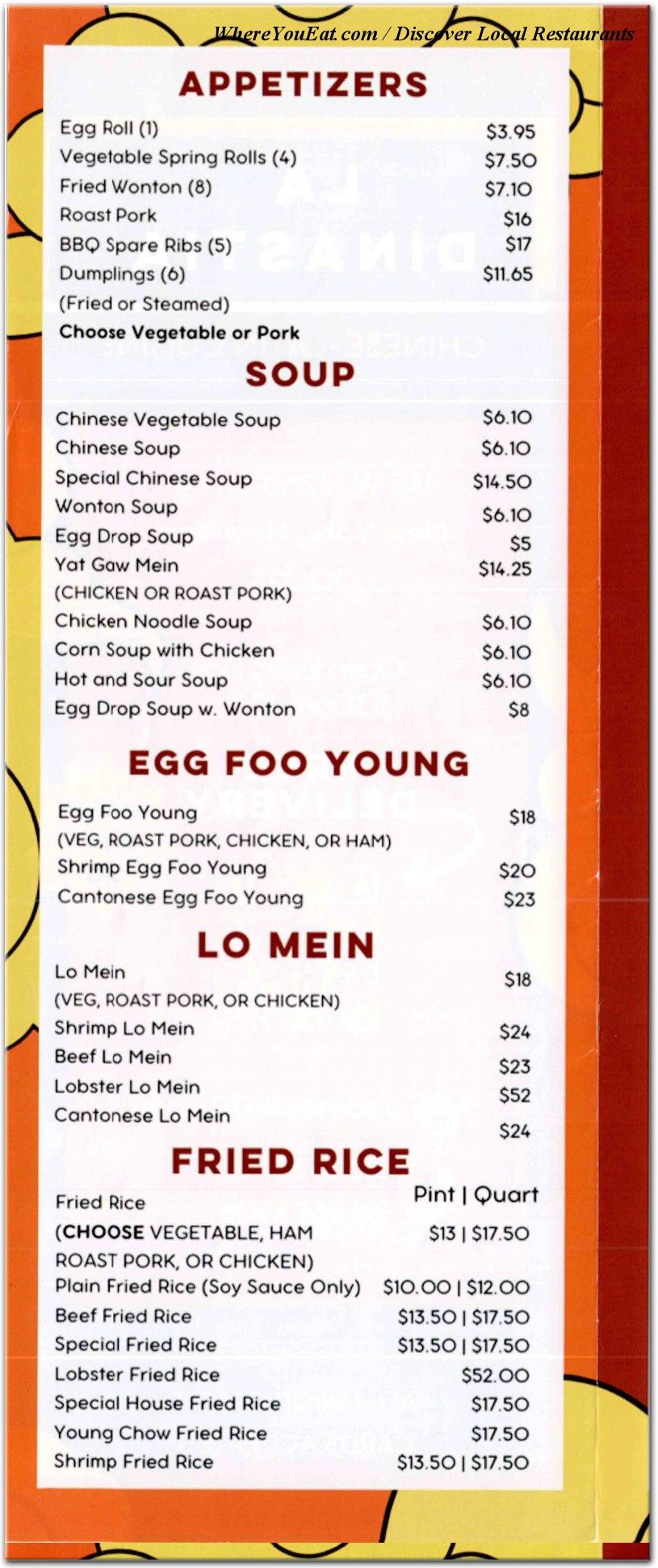menu image
