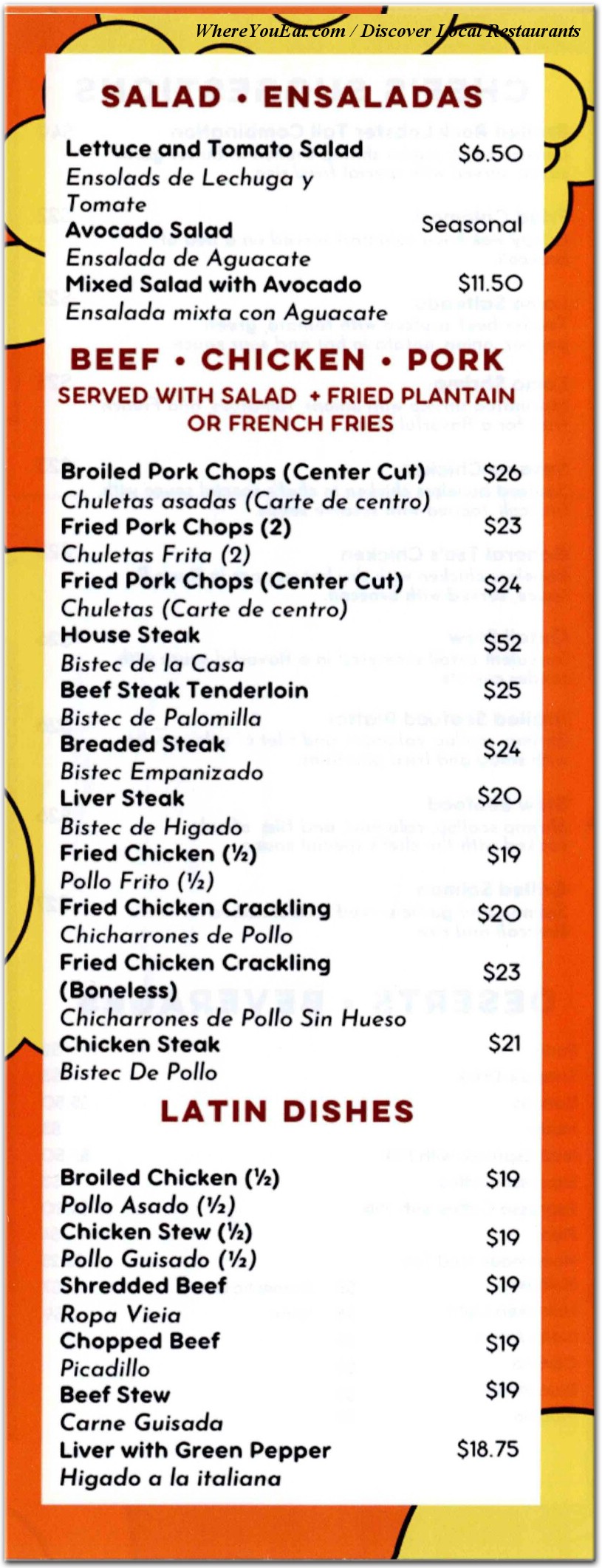 menu image