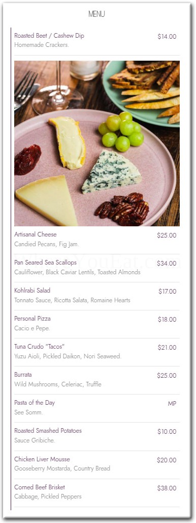 menu image
