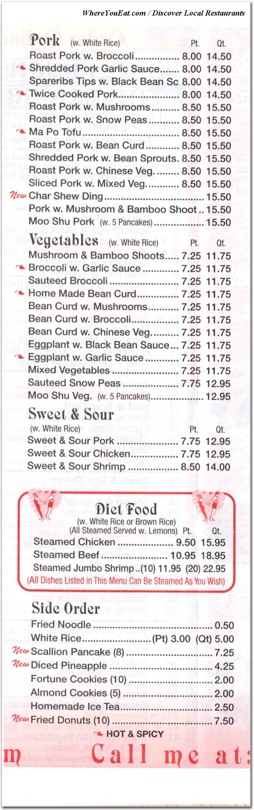 menu image