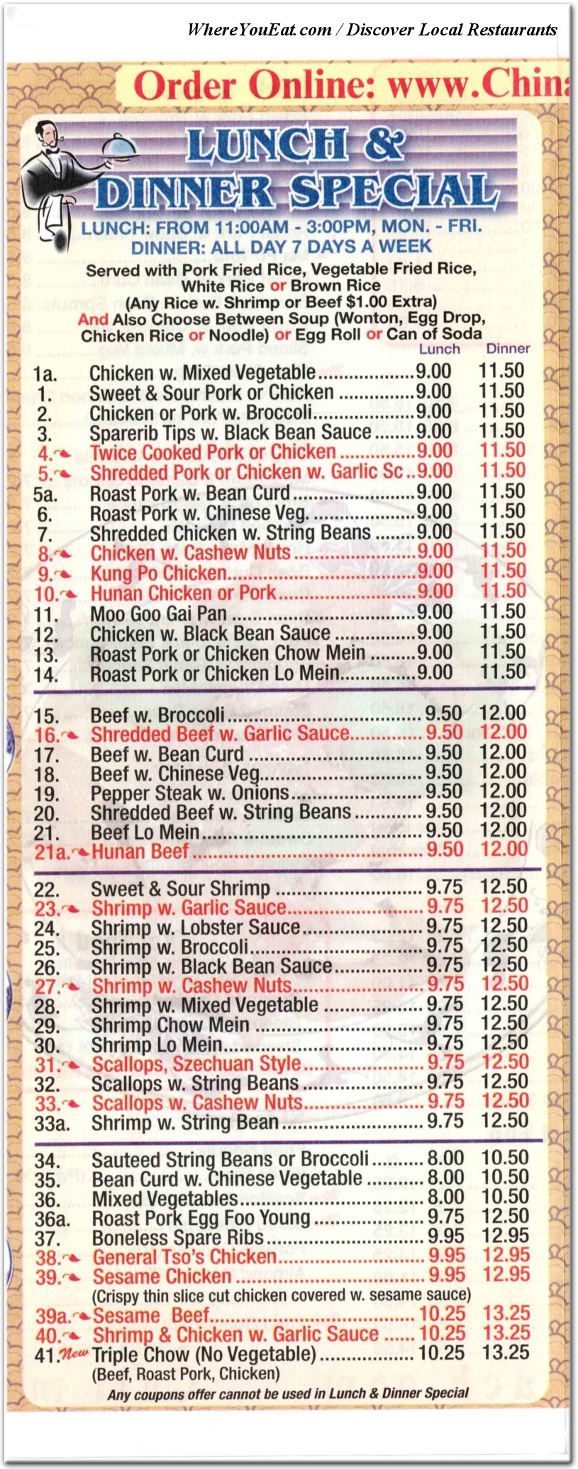 menu image