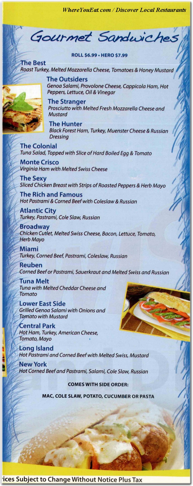 menu image