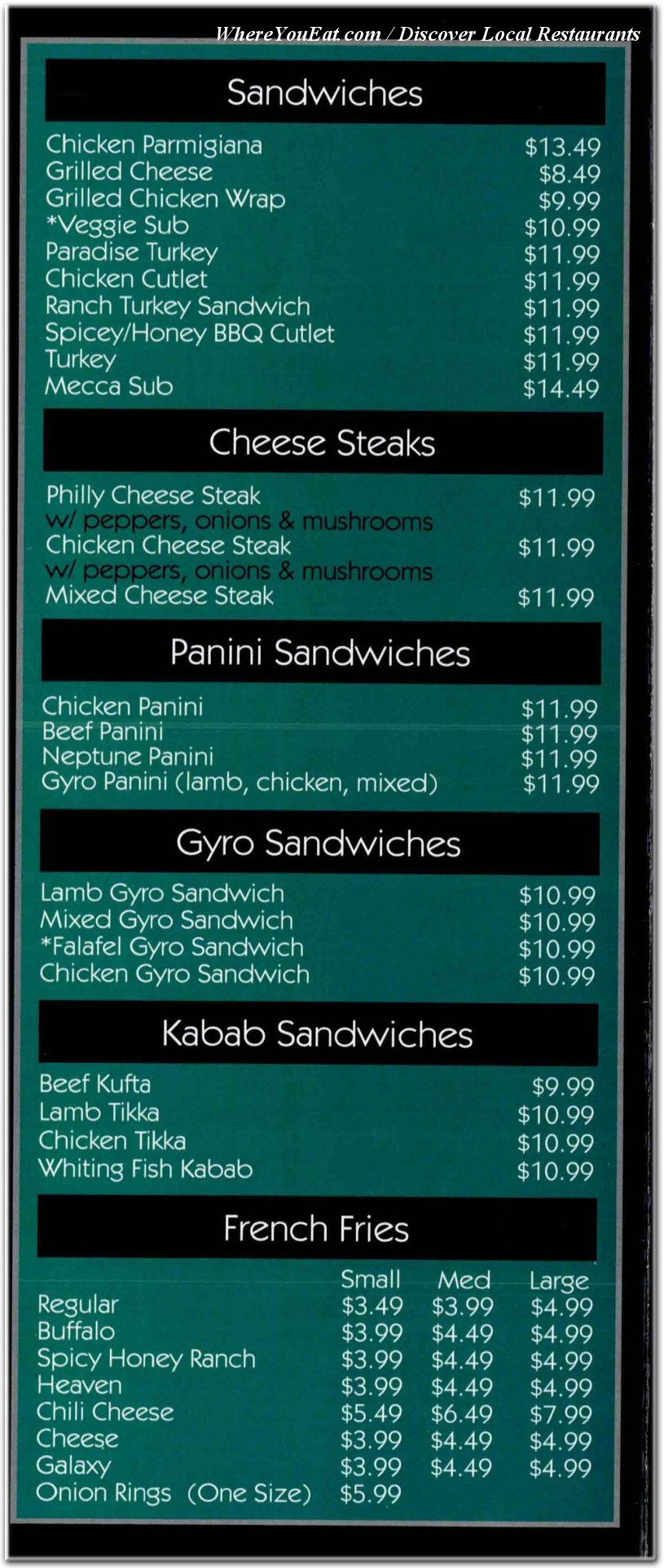 menu image