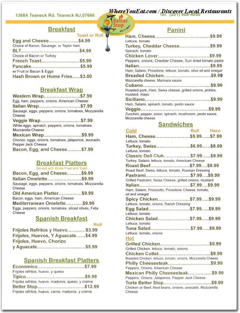 menu image