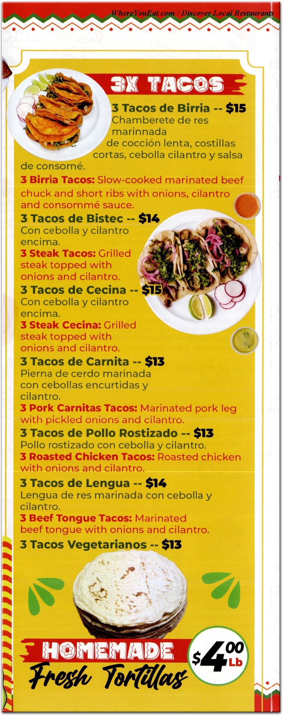 menu image
