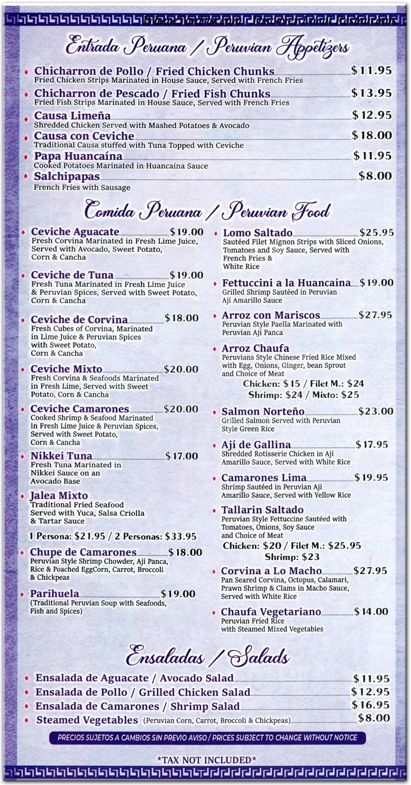 menu image