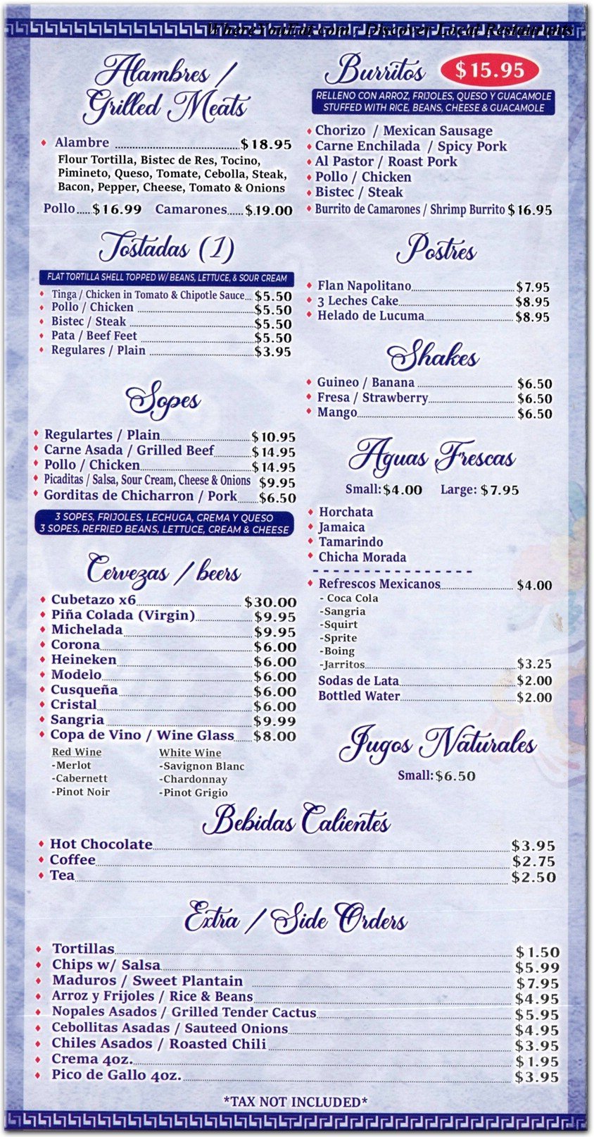 menu image