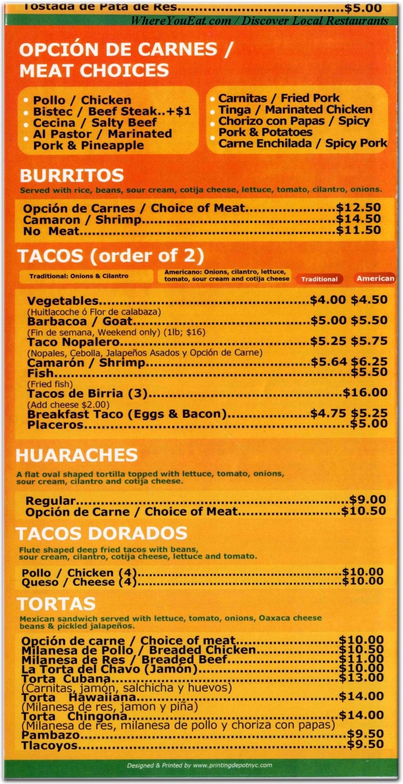 menu image