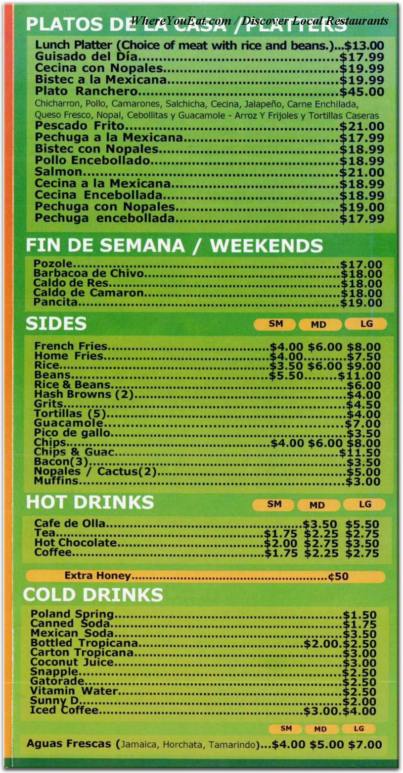 menu image
