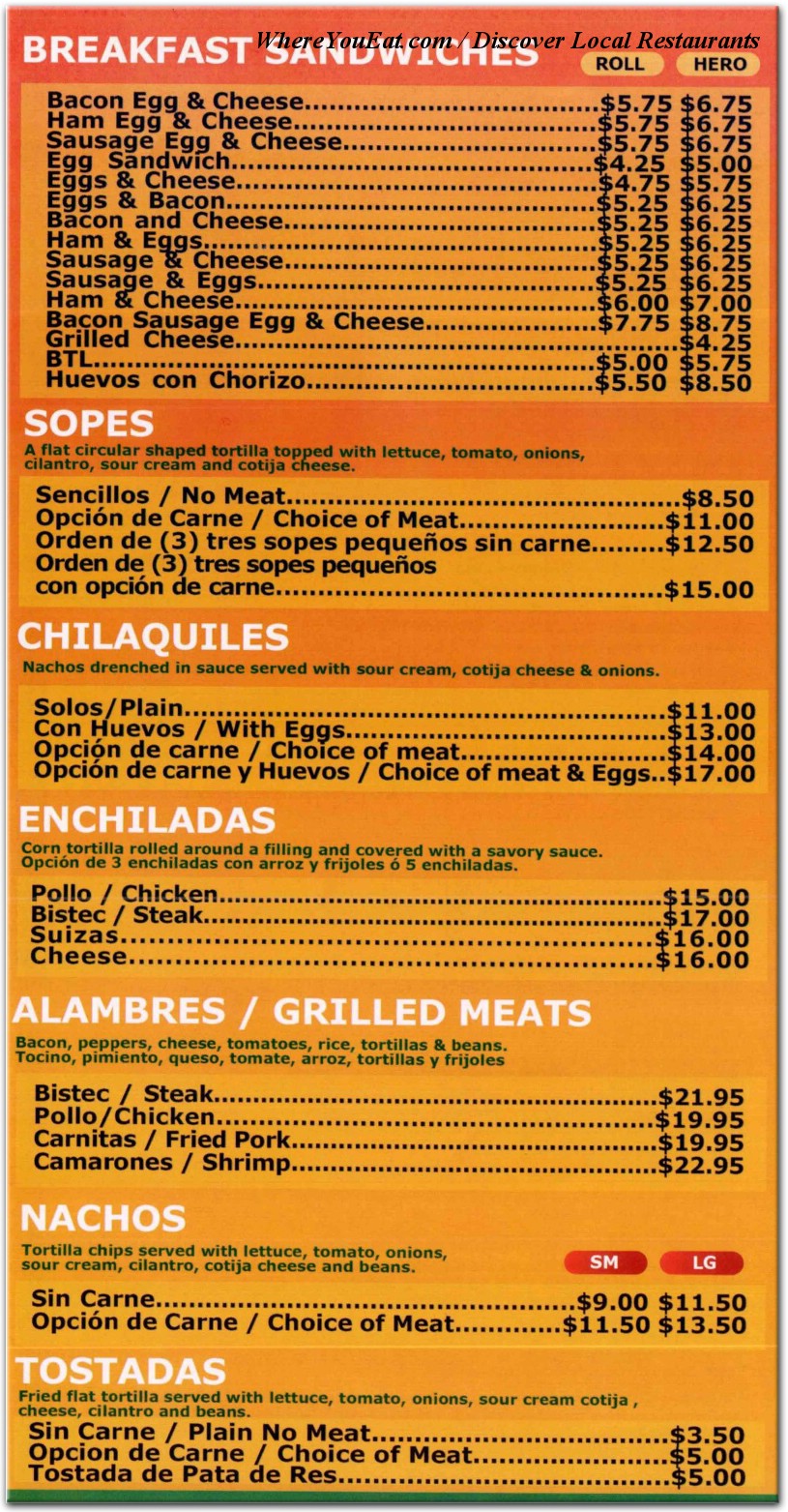 menu image