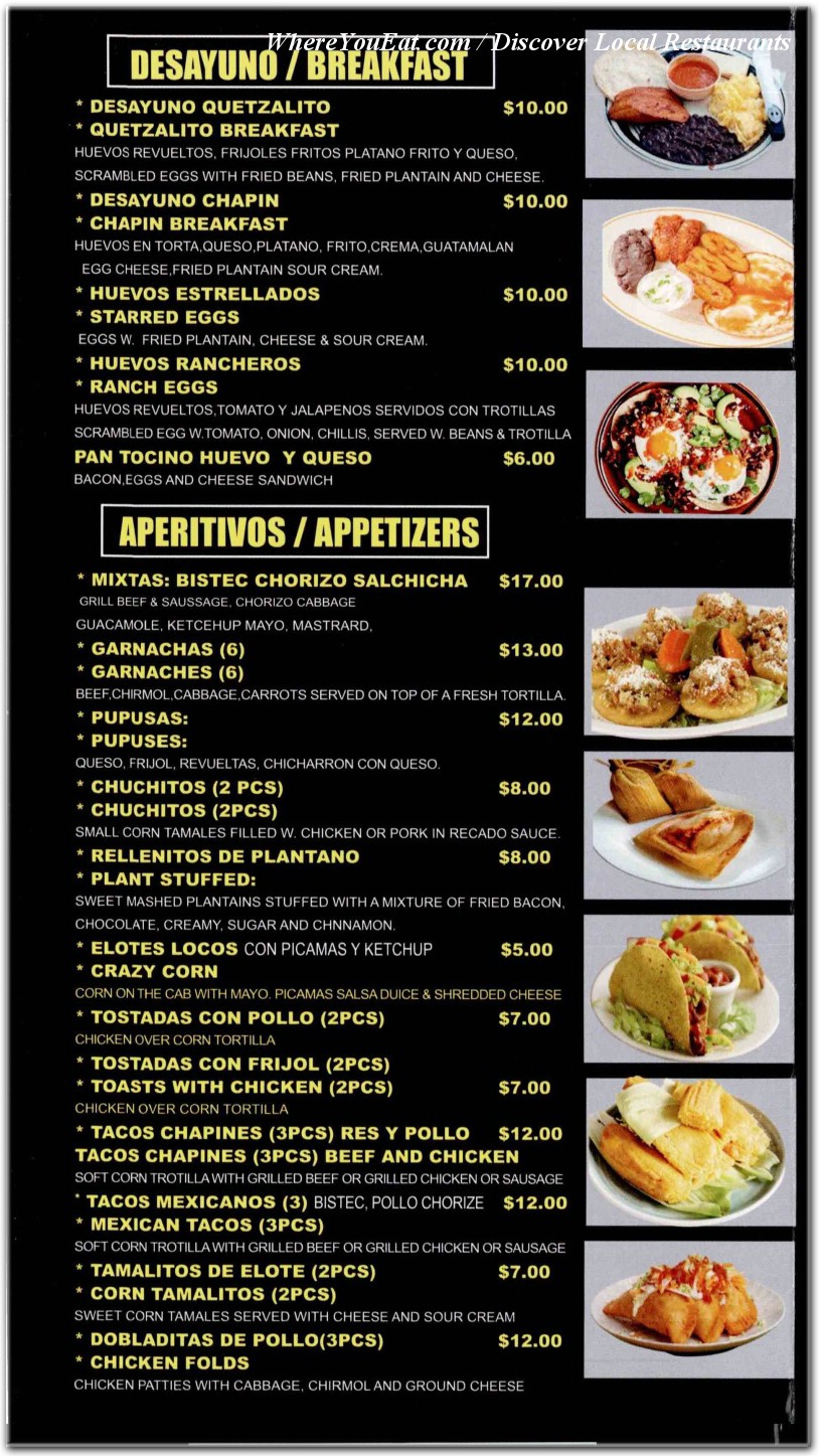 menu image