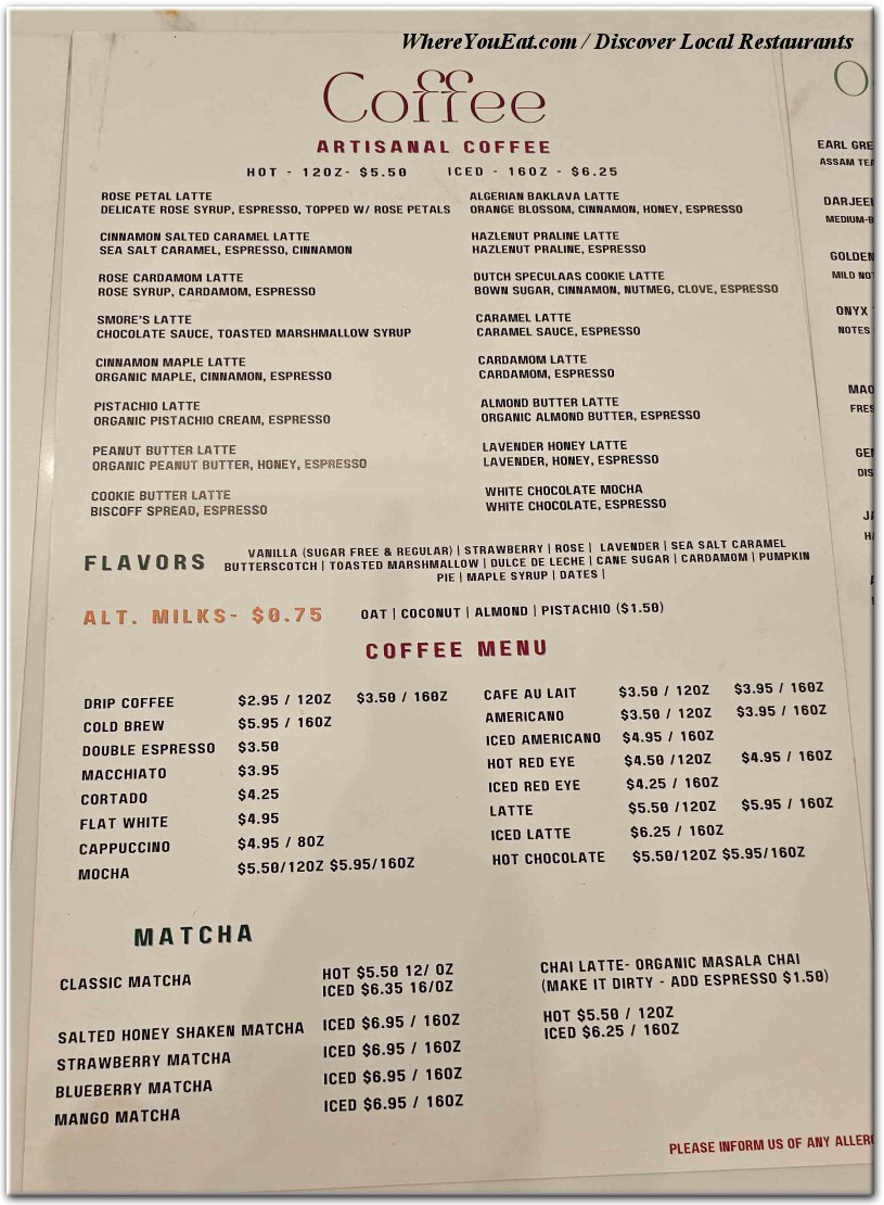 menu image
