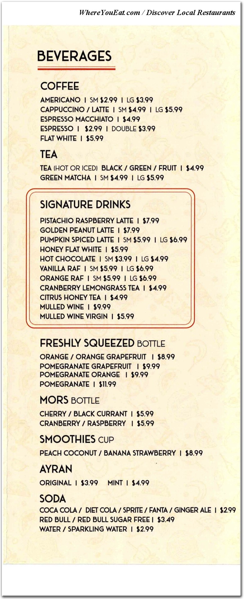 menu image