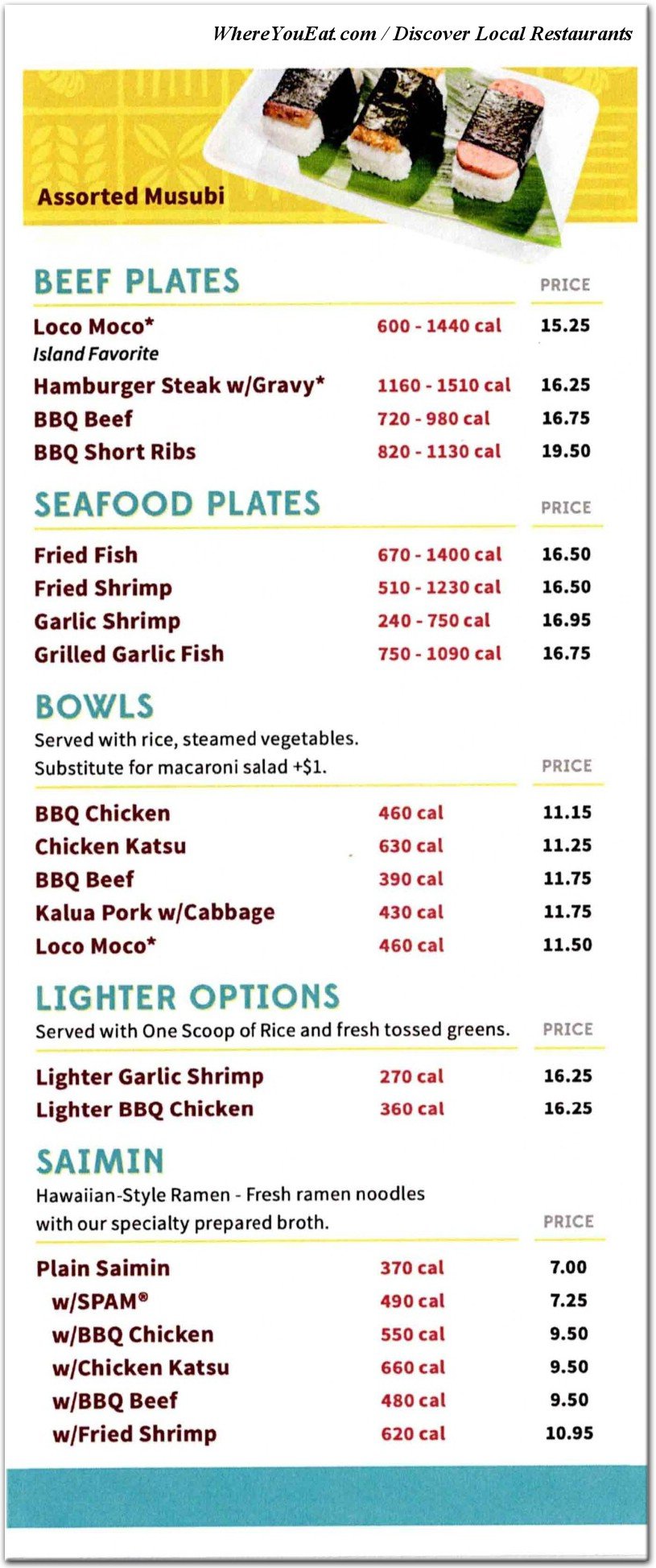 menu image