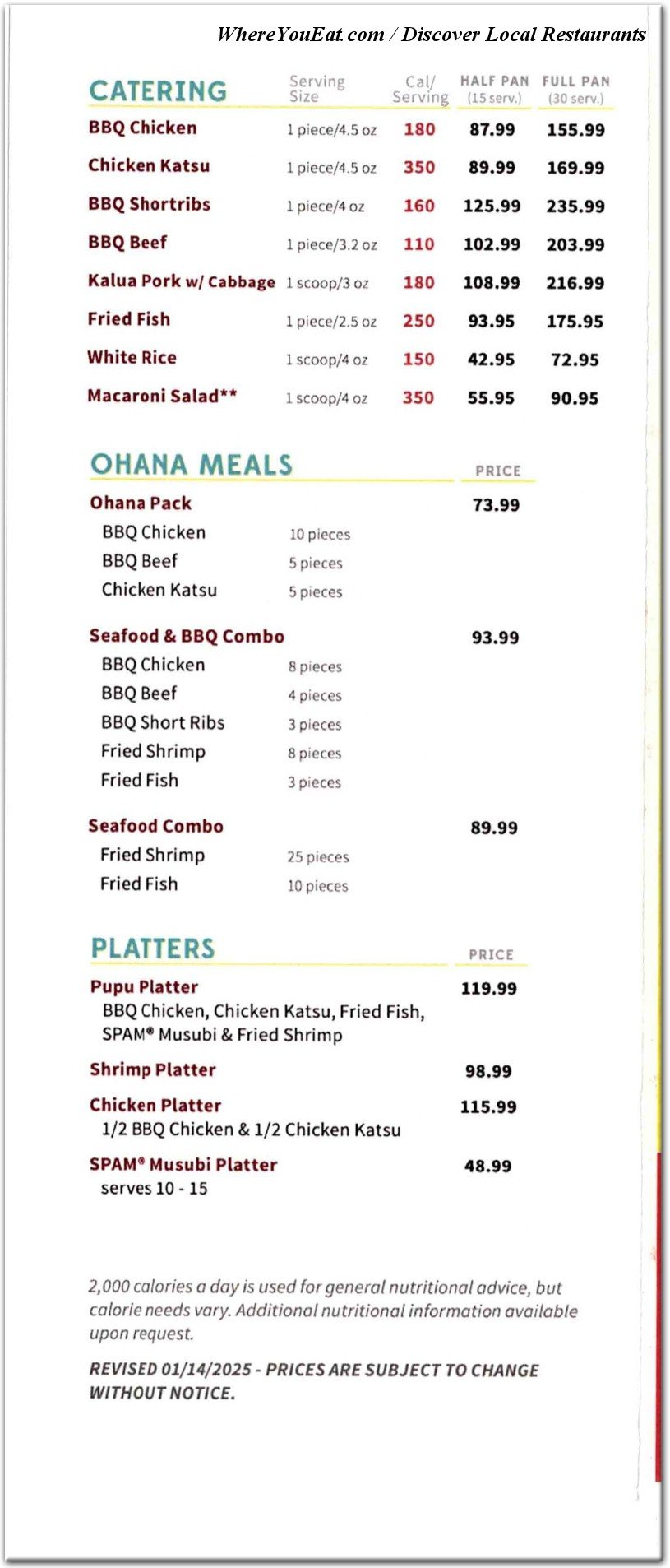 menu image