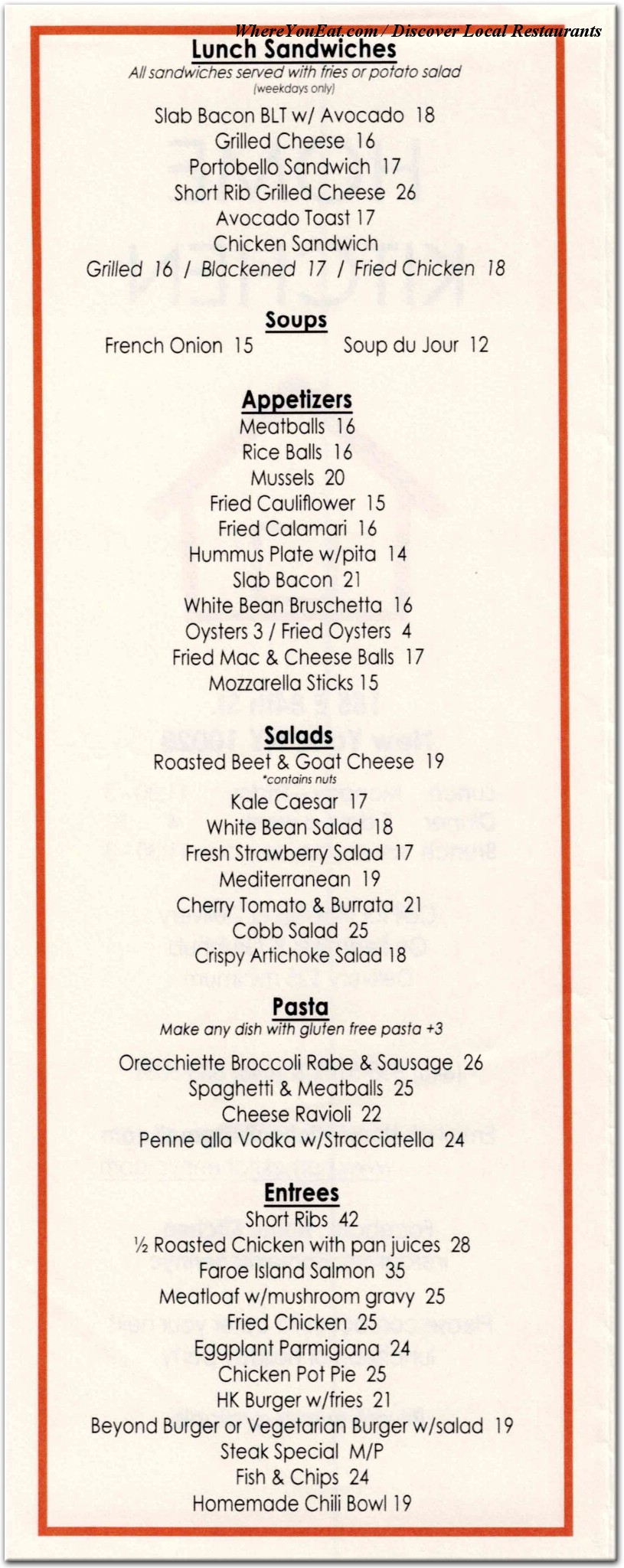 menu image