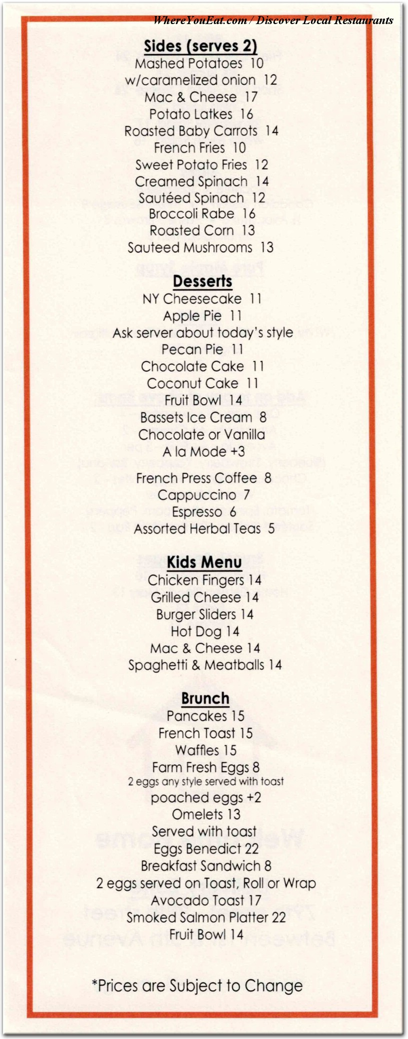 menu image