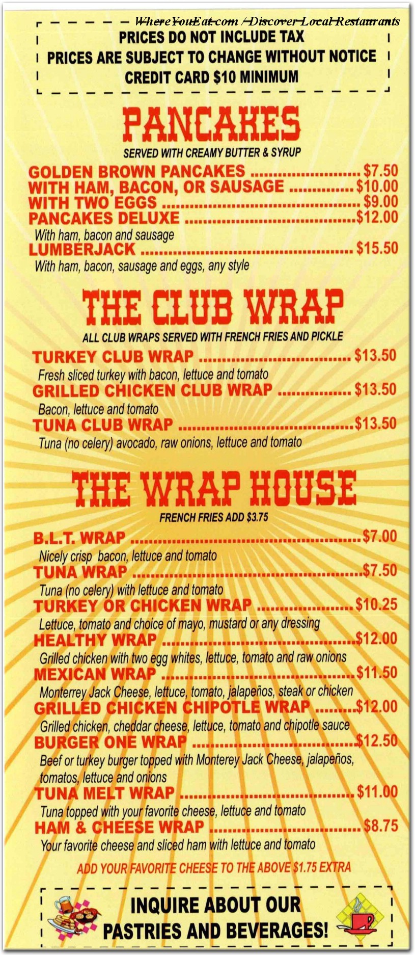 menu image