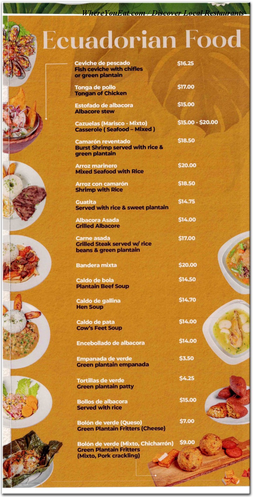 menu image