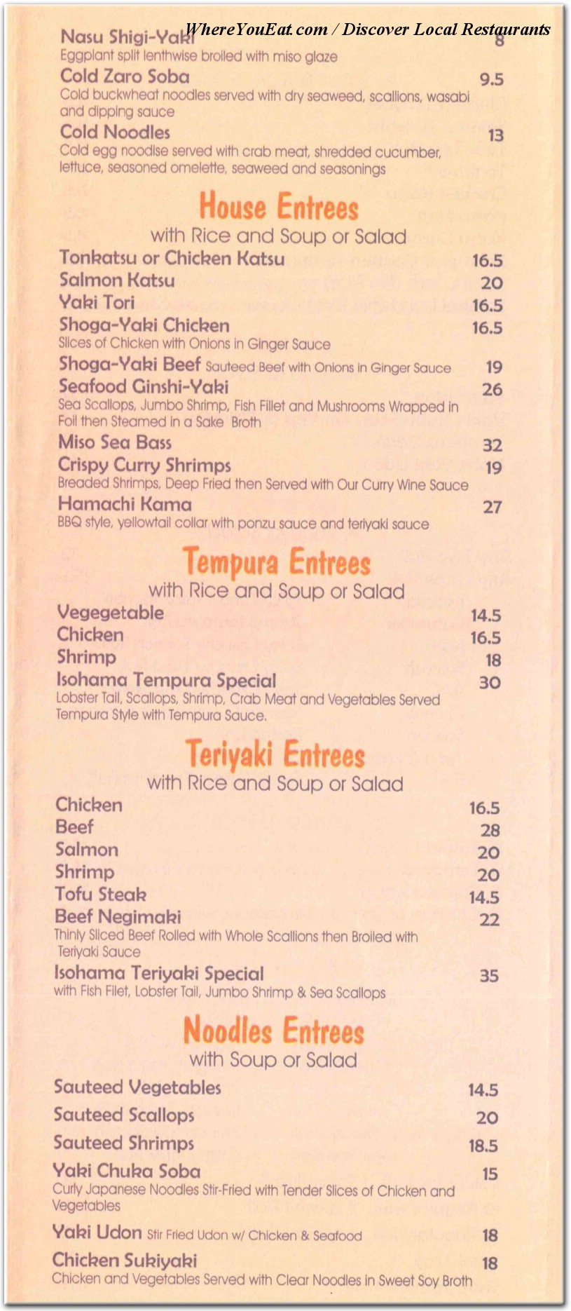 menu image