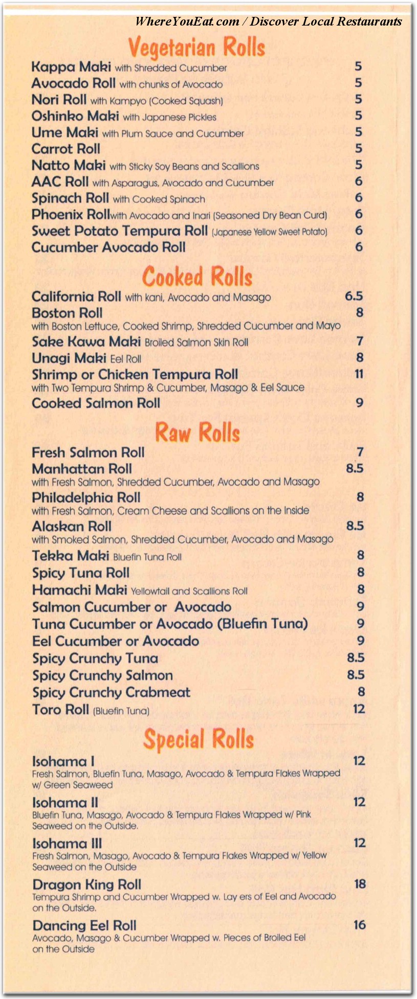 menu image