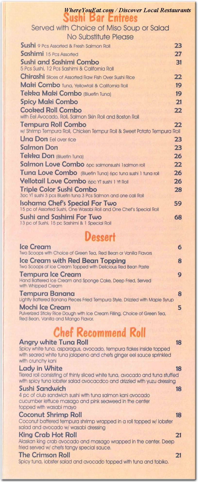 menu image