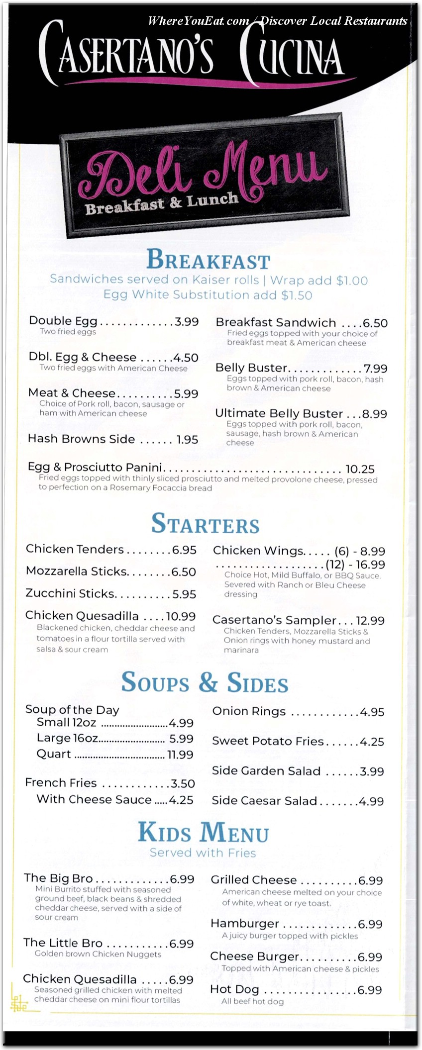 menu image
