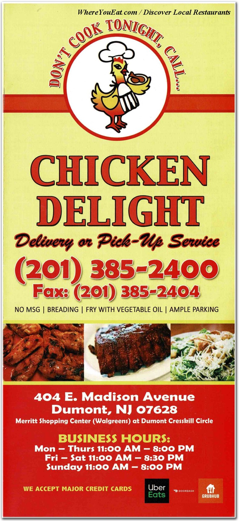 menu image