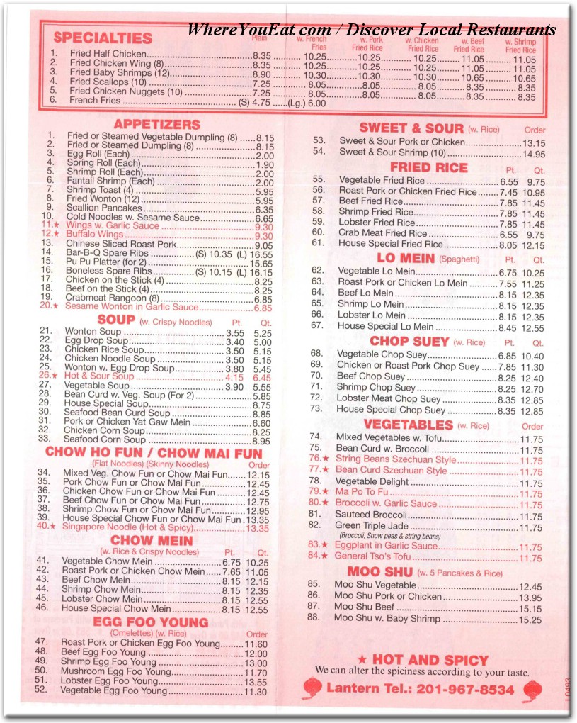 menu image