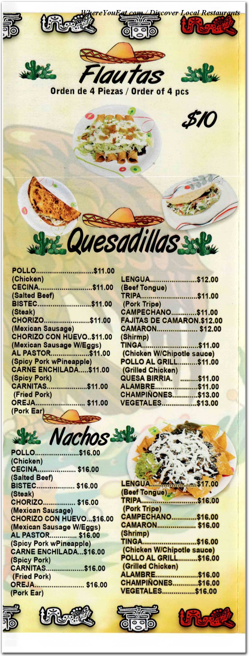 menu image