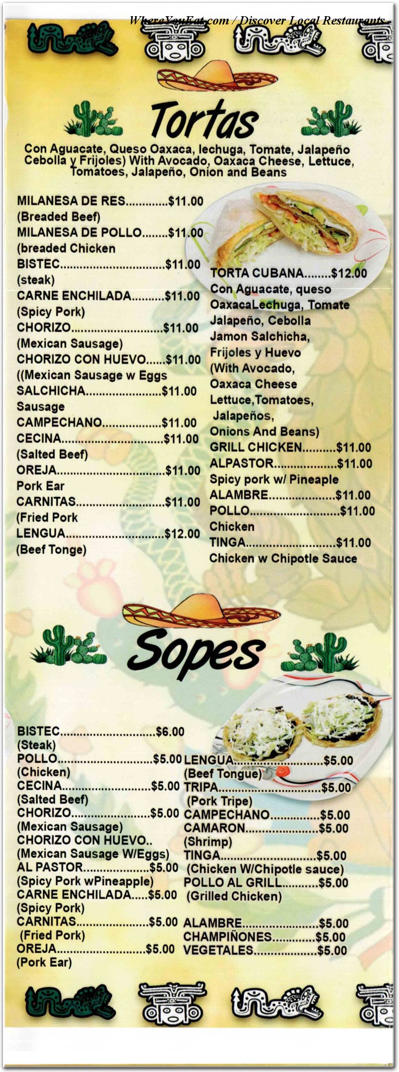 menu image
